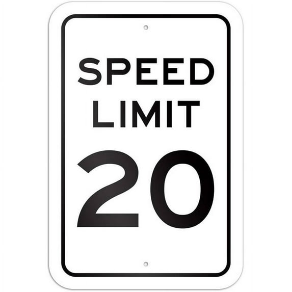 Speed Limit 20 Sign