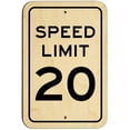 thumbnail image 1 of Speed Limit 20 Sign, 1 of 1