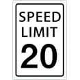 thumbnail image 1 of Speed Limit 25 Mph Sign Slow Down Traffic Sign, Road and Street 25 Signs 8X12inch, 1 of 5
