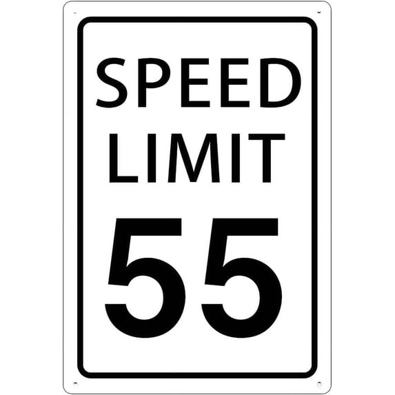 Speed Limit 25 Mph Sign Slow Down Traffic Sign, Road and Street 25 Signs 8X12inch