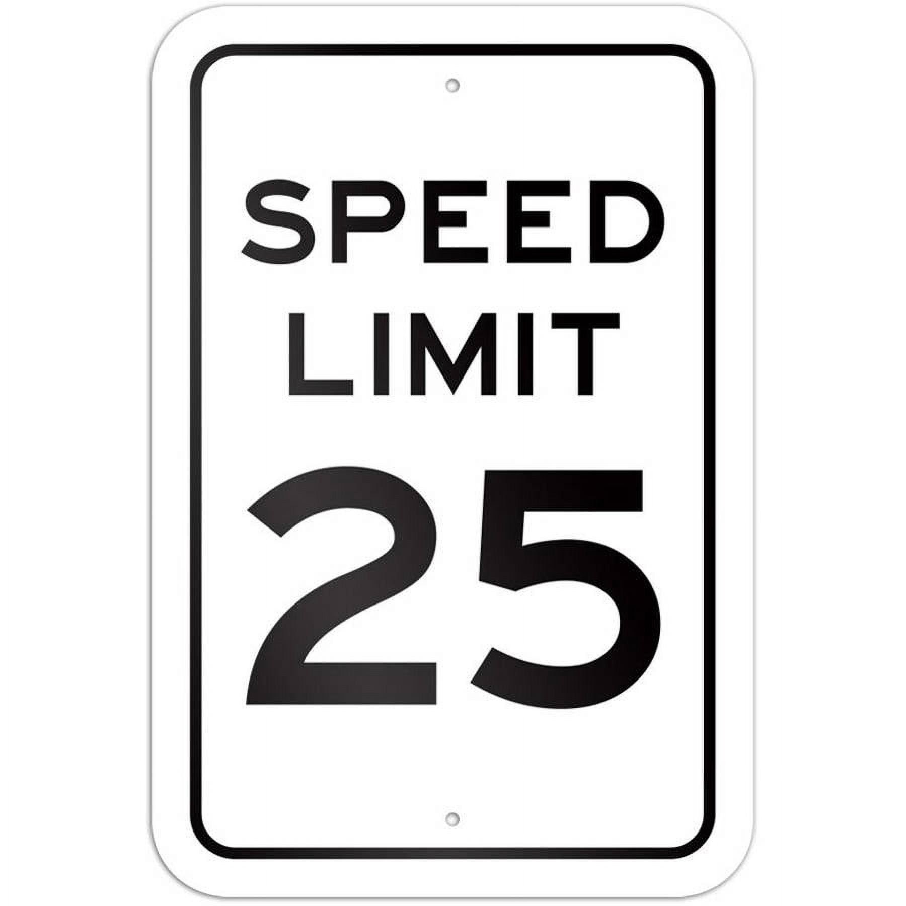 Speed Limit 25 Sign - Walmart.com
