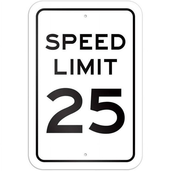 Speed Limit 25 Sign