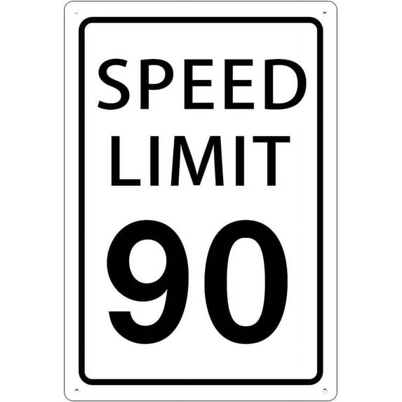 Speed Limit 3 Mph Mini Metal Street Sign Warning Traffic Road Street 12x16inch