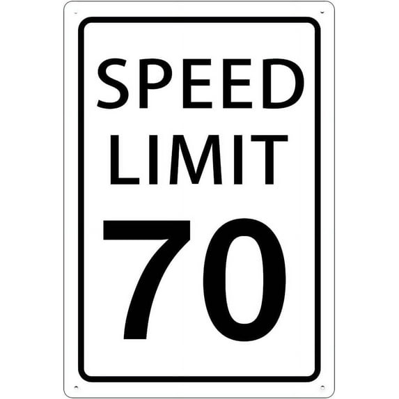 Speed Limit 3 Mph Mini Metal Street Sign Warning Traffic Road Street 12x16inch