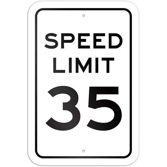 Speed Limit 35 Sign