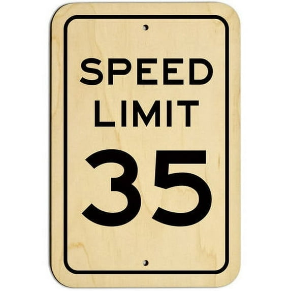 Speed Limit 35 Sign