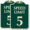 thumbnail image 1 of "Speed Limit 5 MPH" Sign | 12" x 16" 3M High Intensity Grade Reflective Aluminum, 1 of 5