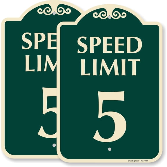 "Speed Limit 5 MPH" Sign | 12" x 16" 3M High Intensity Grade Reflective Aluminum