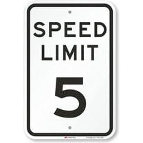 "Speed Limit 5 MPH" Sign | 12" x 16" 3M High Intensity Grade Reflective Aluminum