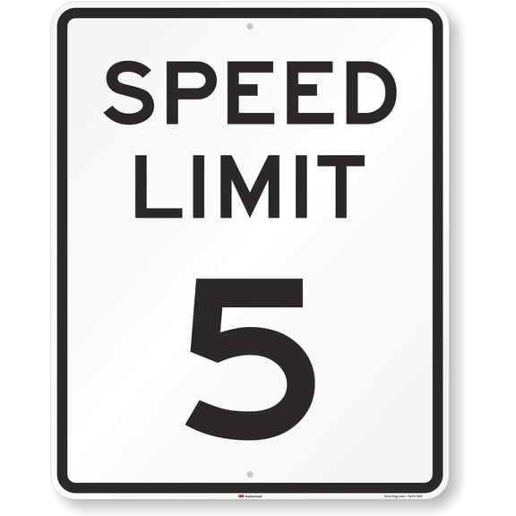 "Speed Limit 5 MPH" Sign | 12" x 16" 3M High Intensity Grade Reflective Aluminum