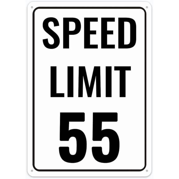 Speed Limit 55 Aluminum Sign Metal Tin Sign Style Funny Pool Signs Wall Decor Art 8 X 12 Inches