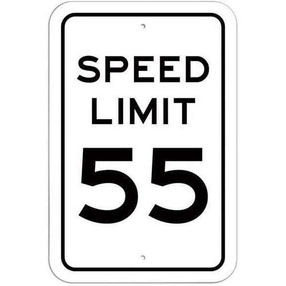 Speed Limit 55 Sign