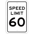 thumbnail image 1 of Speed Limit 60 Sign, 1 of 1