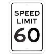 Speed Limit 60 Sign