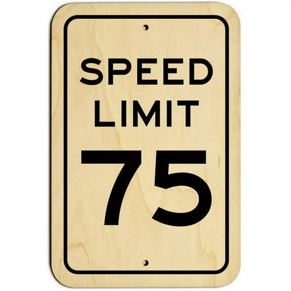 Speed Limit 75 Sign