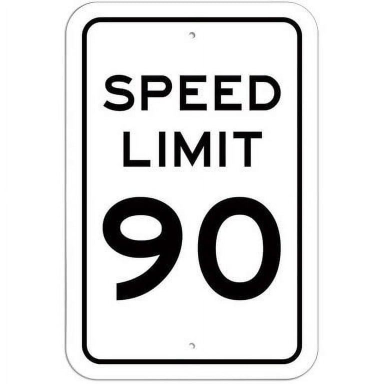Speed Limit 90 Sign - Walmart.com