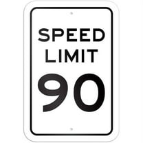 Speed Limit 90 Sign