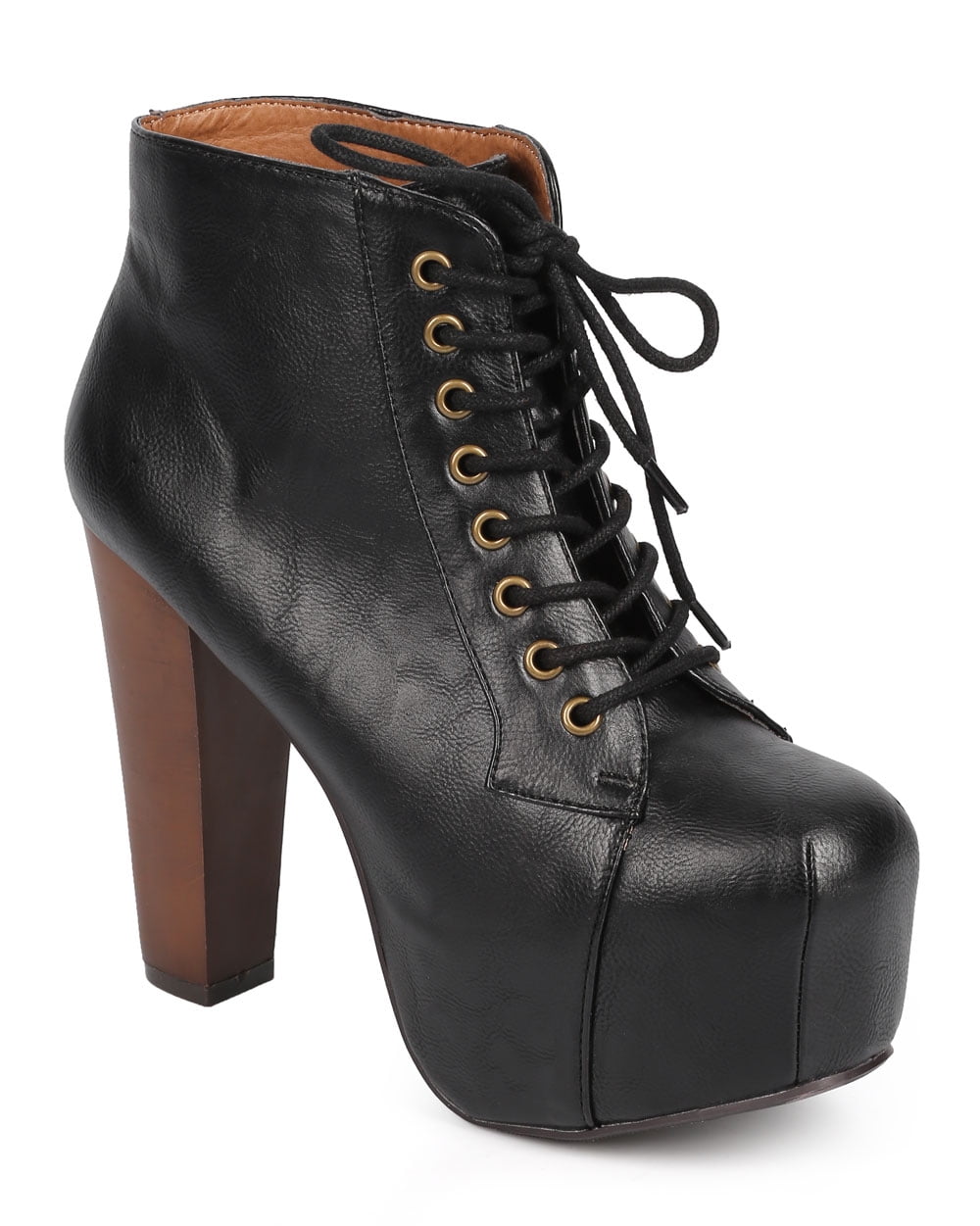 Speed Limit 98 Rosa Leatherette Oxford Square Toe Platform