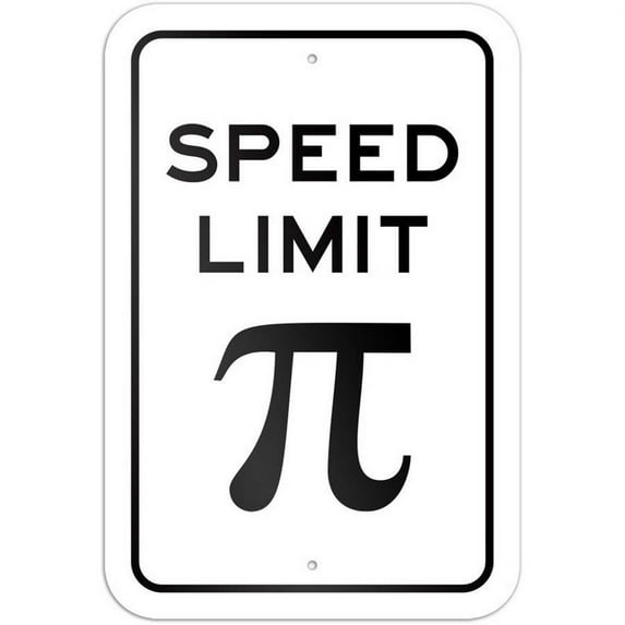 Speed Limit Pi Symbol Math Sign