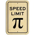 thumbnail image 1 of Speed Limit Pi Symbol Math Sign, 1 of 1