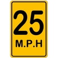 thumbnail image 1 of Speed Limit Sign 25 MPH Crossing Sign Outdoor Use for School Road Sign Traffic Signs Neighborhood Driveway 8 X 12 Inches, 1 of 1