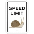 thumbnail image 1 of Speed Limit Snail Slow Sign, 1 of 1
