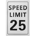 thumbnail image 1 of Speed Limits 25 Mph Sign, Slow Down Sign Traffic Sign 16 X 12 Inches Engineer Grade Reflective Sheeting Road and Street 25 Signs No Fading Outdoor Use, 1 of 5