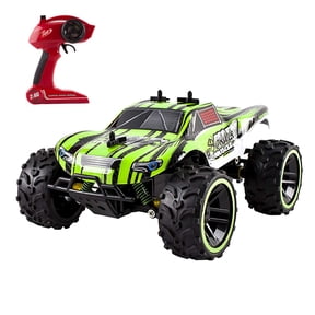 Speed Muscle RC Buggy 2.4Ghz 1:16 Scale Remote Control Truggy Ready to Run With Working Suspension And Spring Shock Absorbers for Indoor Outdoor And Off-Road Use Strong Build Toy Green