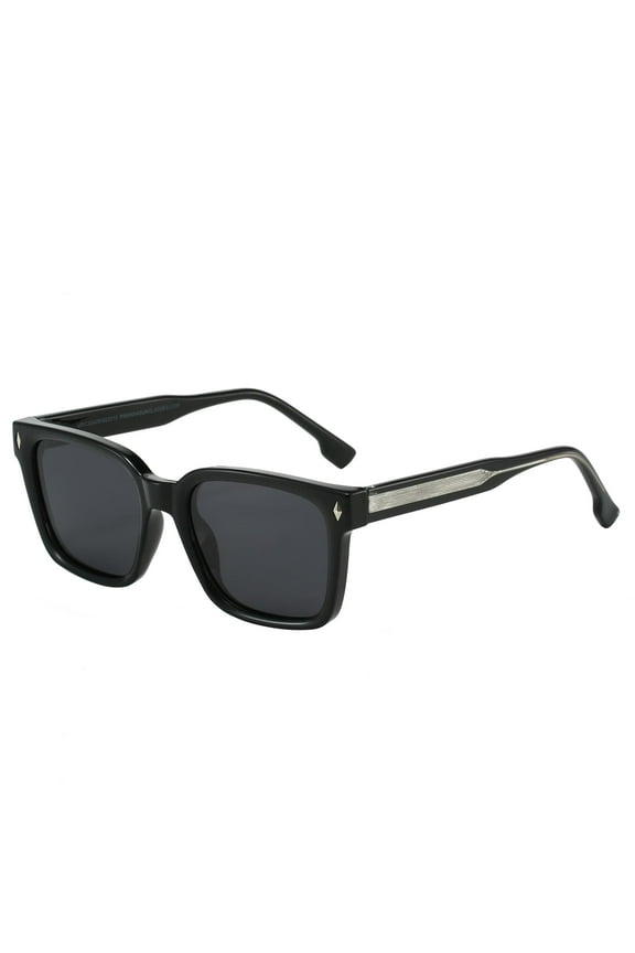 Eyewear Cruise Glossy Black Polarized Sunglasses for Men and Women