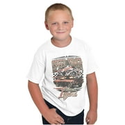 Speed Power American Legend Racecar Crewneck T Shirts Boy Girl Teen Brisco Brands M