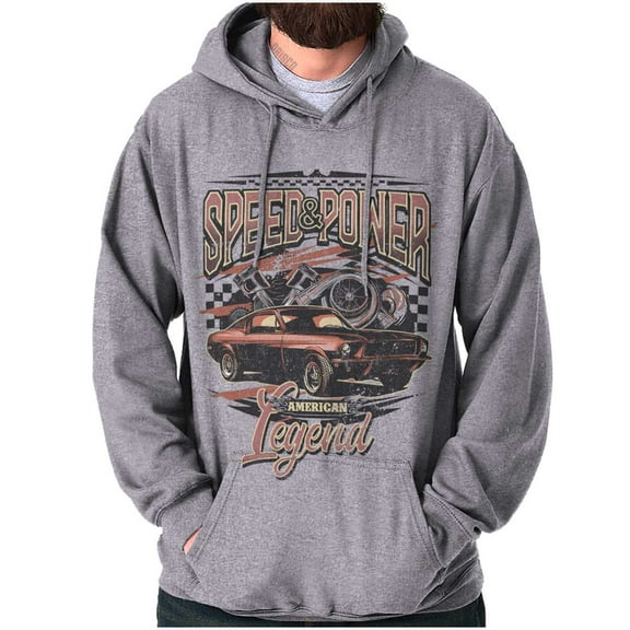 Speed Power American Legend Racecar Hoodie Sweatshirt Women Men Brisco Brands L