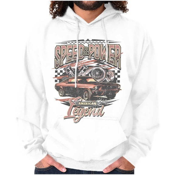 Speed Power American Legend Racecar Hoodie Sweatshirt Women Men Brisco Brands S