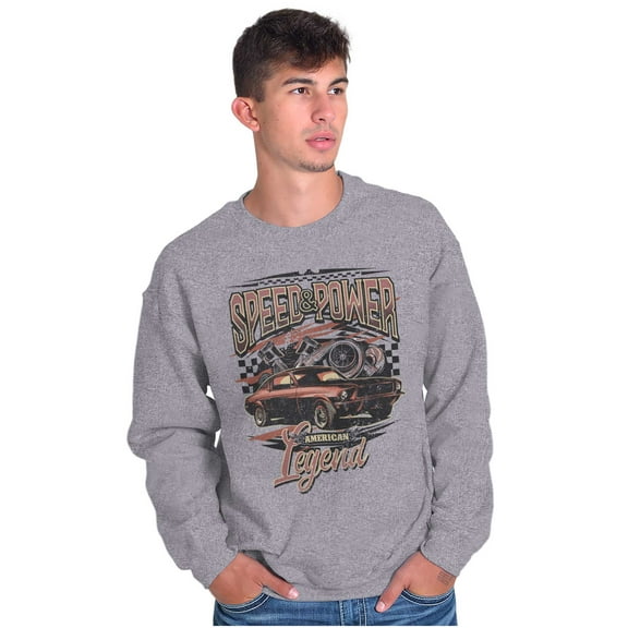Speed Power American Legend Racecar Unisex Plus Fleece Graphic Sweatshirt Brisco Brands 5X