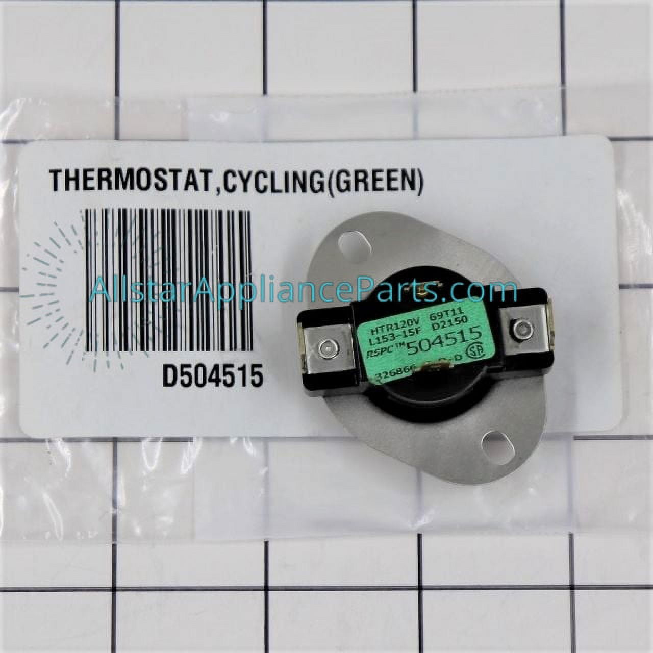 Speed Queen Dryer Cycling Thermostat D504515