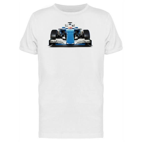 Speed Race Blue Car T-Shirt Men -Image by Shutterstock, Male x-Large
