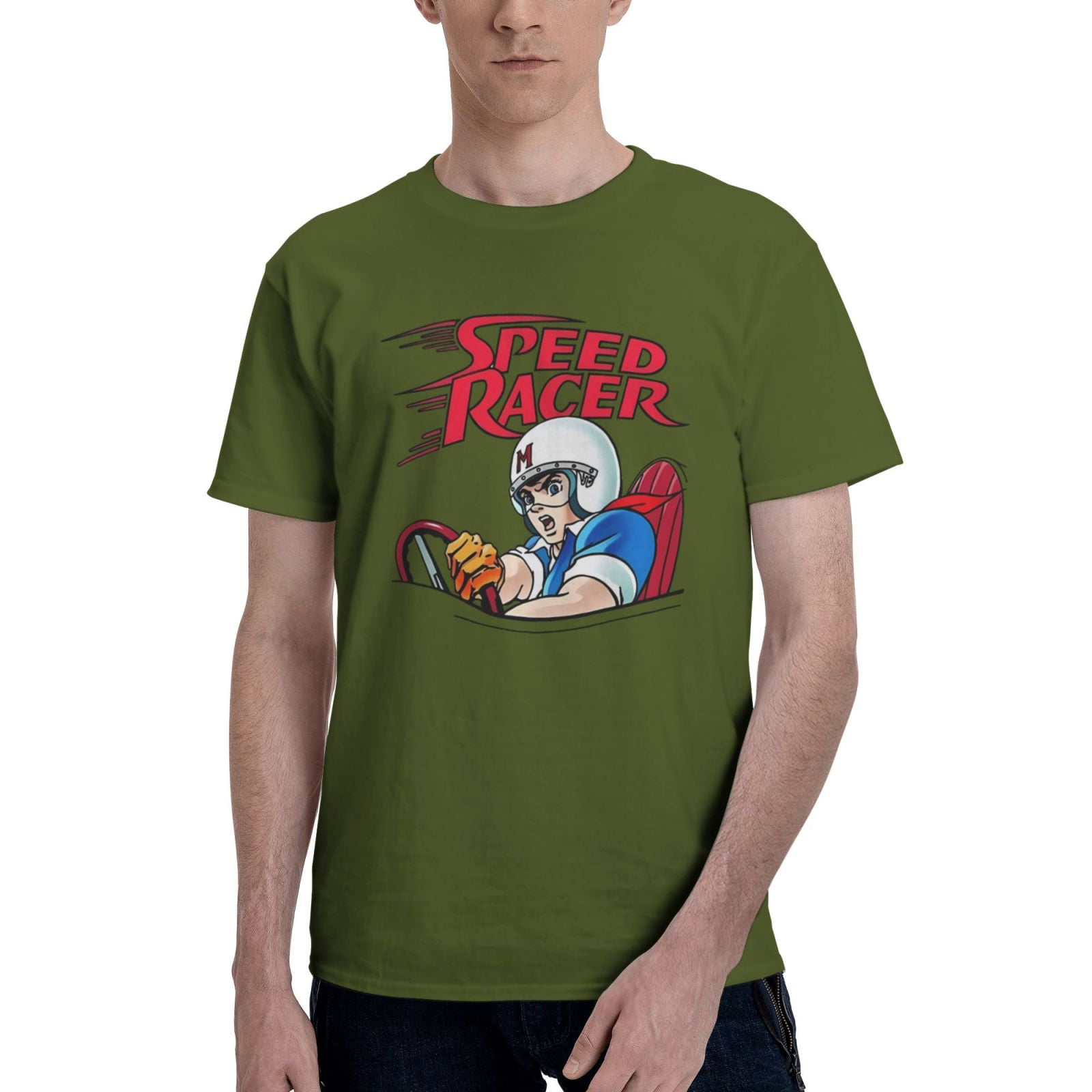 Tシャツ・カットソー Speed Racer Short Sleeve T Shirt (2color) Speed-Racer-Casual-Cotton-Men-