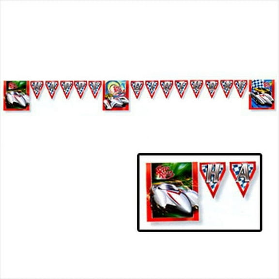 Speed Racer Happy Birthday Banner (1ct)