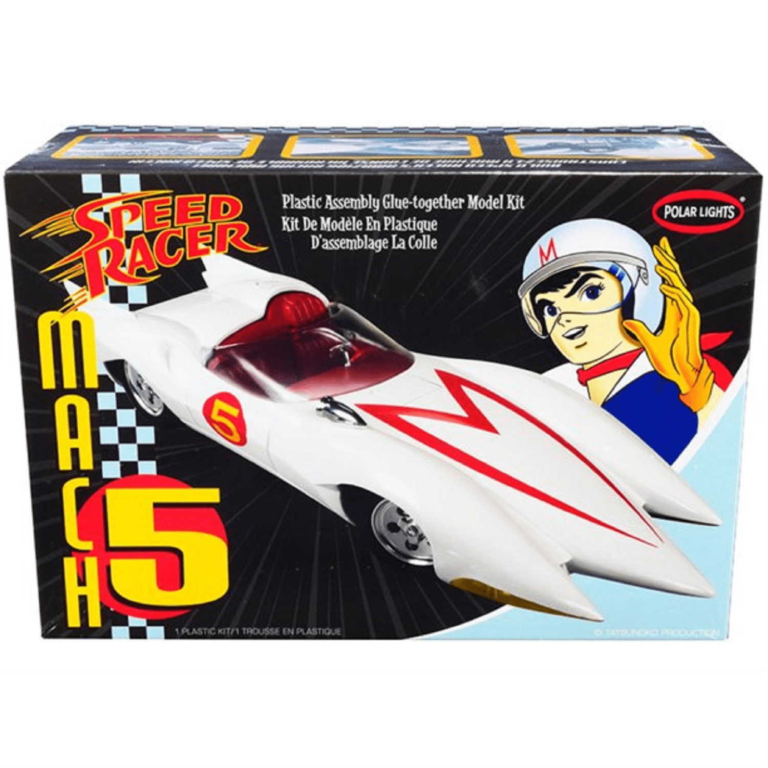 Polar Lights Speed Racer Mach V 1/25 Scale Model Kit - Hobby