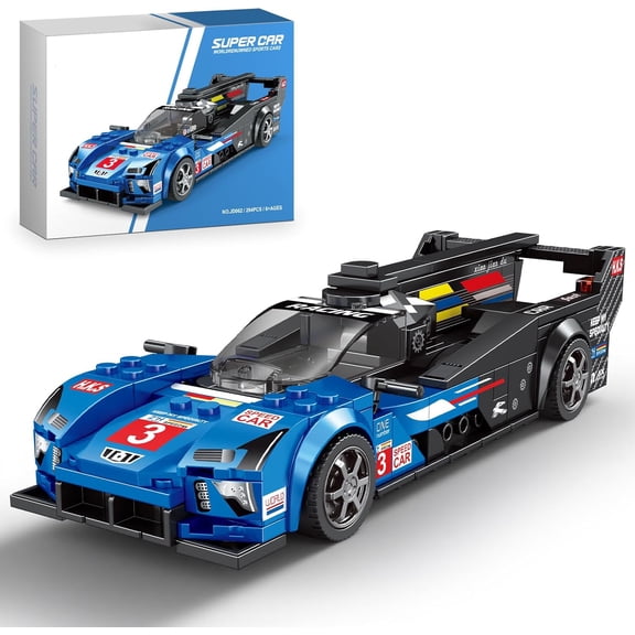 Speed Racing Car Building Set, Super Car Model Kit, Collectible Cars Construction Toys Gifts for Adults and Teens Age 14+ (294 Pieces)