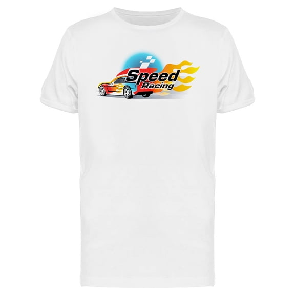 Speed Racing Car T-Shirt Men -Image by Shutterstock, Male 3X-Large