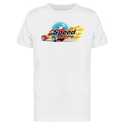 Speed Racing Car T-Shirt Men -Image by Shutterstock, Male XX-Large