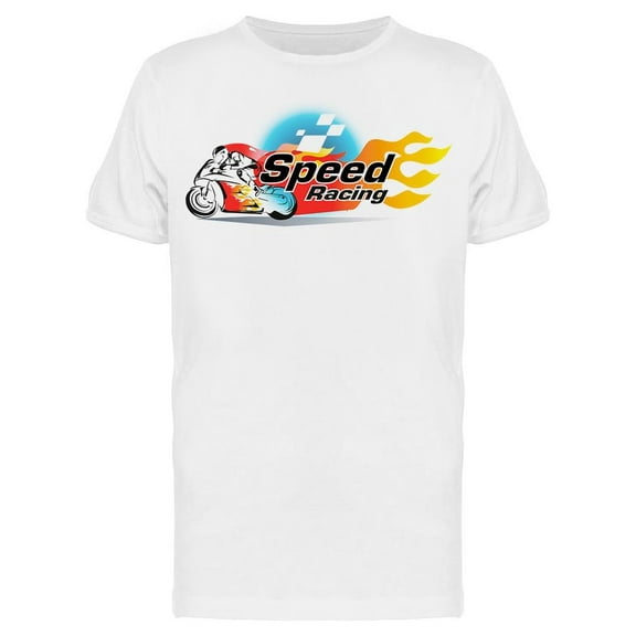 Speed Racing Design T-Shirt Men -Image by Shutterstock, Male x-Large