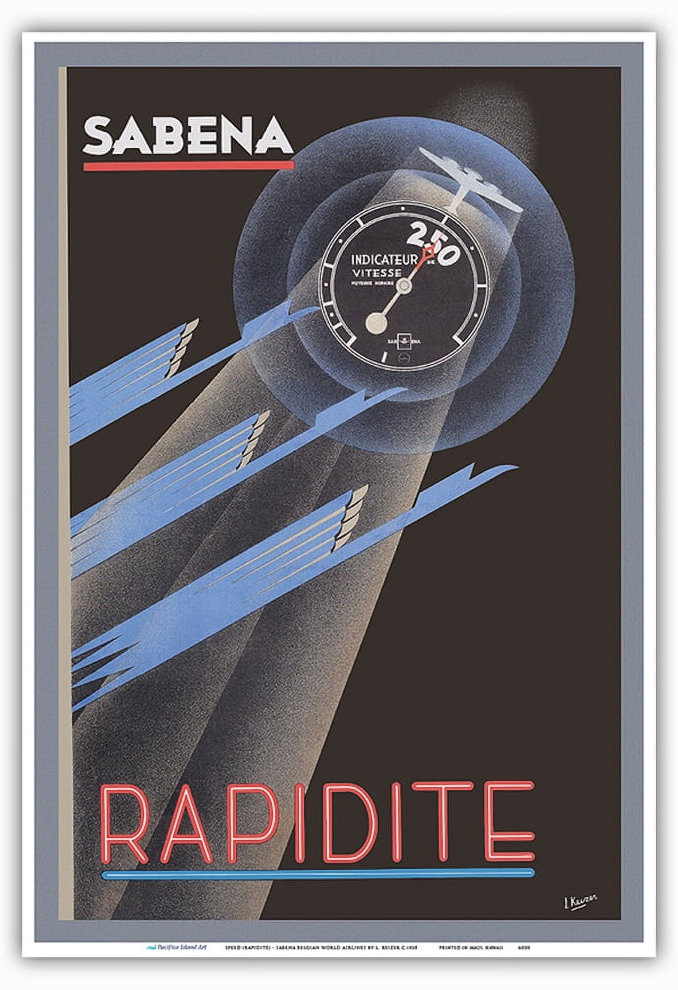 Speed (Rapidité) - Savoia-Marchetti Engine - Sabena Belgian World ...