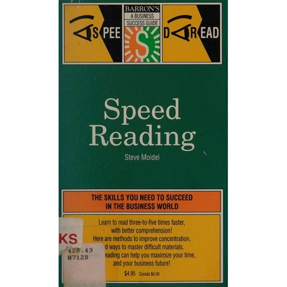 Pre-Owned Speed Reading (Paperback - Used) 0812018451 9780812018455