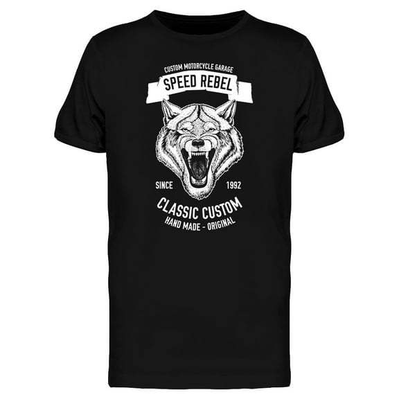 Speed Rebel Dog T-Shirt Men -Image by Shutterstock, Male 3X-Large