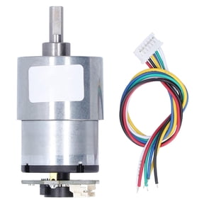 Speed Reduction Gear Motor with Encoder, DC 12V Electric Micro-DC Geared Motor Supporting Forward Reverse Movement