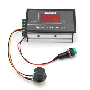 Speed Regulator, PWM DC Motor Controller, Stable Start Stop Switch 15Khz 6-60V 12V 24V 36V 48V 30A for Regulating Current Potentiometer Linear With Load