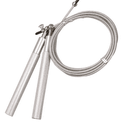 Speed Rope,Fastfor Cross Training, WODs, Boxing MMA Training, Adjustable Without Tools - sliver