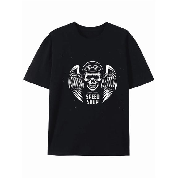 Speed Shop Winged Skull Graphic Tee