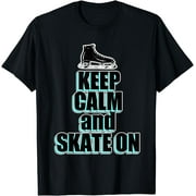 Speed Skating Shirt for Men - Keep Calm and Skate On T-Shirt